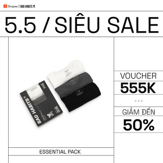 Combo 3 áo thun Bad Habits ESSENTIAL Pack 3 - Local Brand Chính Hãng