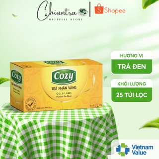 Trà đen nhãn vàng 25 túi lọc Cozy