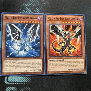 Bài Yugioh - Combo Malefic Blue Eyes White Dragon + Malefic Red Eyes Black Dragon