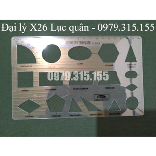 Thước chỉ huy tham mưu vẽ hình khối