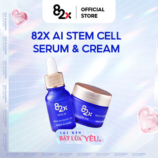 82X Combo AI STEM CELL SERUM & CREAM dưỡng ẩm , trắng da níu kéo thanh xuân từ Nhật Bản.