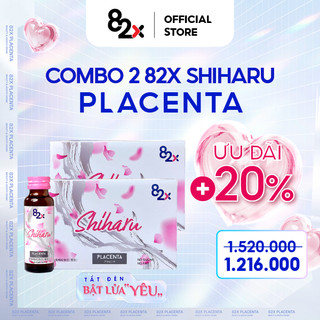 82X Combo 2 hộp  Nước uống Placenta  Shiharu  làm đẹp da đến từ Nhật Bản 50ml/lọ.