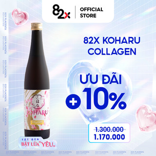 Nước Uống Đẹp Da 82X COLLAGEN KOHARU 84.000mg Collagen Peptide, Chống Lão Hóa, Khỏe Tóc & Móng(500ml/Chai)