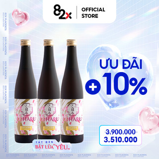 Nước Uống Đẹp Da 82X Combo 3 Chai KOHARU COLLAGEN Mỹ Nhân Không Tuổi 84.000mg Collagen Peptide(1500ml/3 Chai)