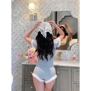 SET BIKINI BODYSUIT KÈM KHĂN QUẤN ĐẦU (KÈM VIDEO HÌNH THẬT)