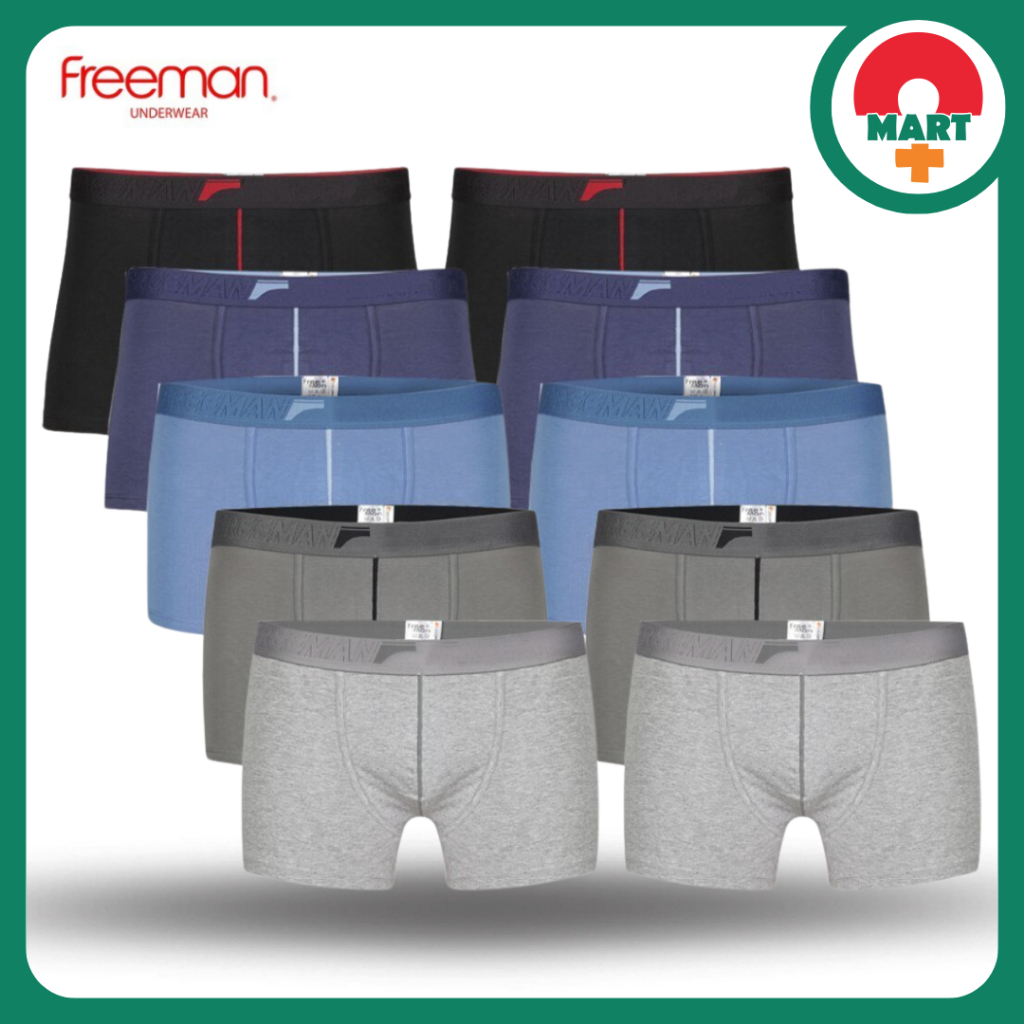 [Combo 10] Quần lót boxer nam cotton Freeman 6516