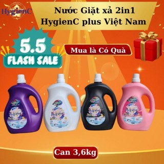 1 can 3kg6 nước giặt 2in1 hygienc plus vn thơm và lưu hương lâu
