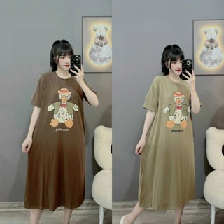 Đầm bầu, váy bầu bbe366n chất cotton
