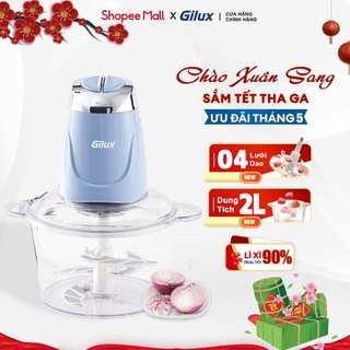 Máy xay thực phẩm đa năng Gilux GX29 công suất lớn 400w, lưỡi dao 4 cánh sắc bén, dung tích 2L - Bảo Hành 12 tháng