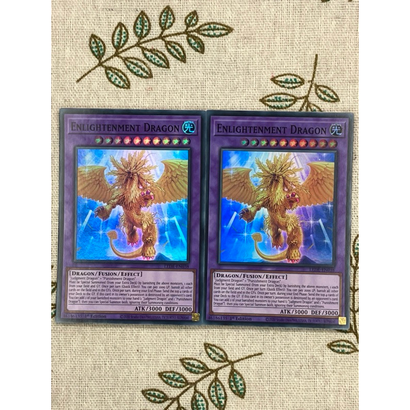 [LiLy_Yugioh] Lá bài Enlightenment Dragon - LEDE-EN038 - Super Rare 1st Edition