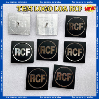 Tem loa rcf - logo loa dán thùng loa