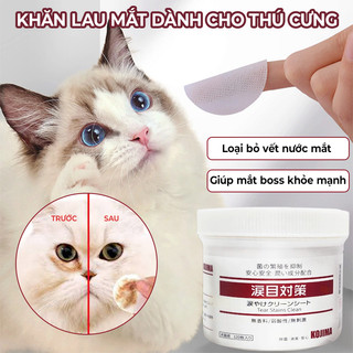 Khăn vệ sinh mắt cho thú cưng, Khăn lau mắt thân thiện với da thú cưng - Pet Sun