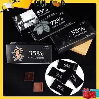 Socola đen đắng nguyên chất không đường 100% yikanong - ăn vặt denfood