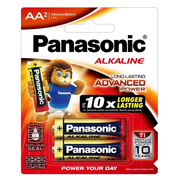 Pin AA 2 viên Alkaline Panasonic LR6T-2B-V ( 1 vỉ 1 đôi )