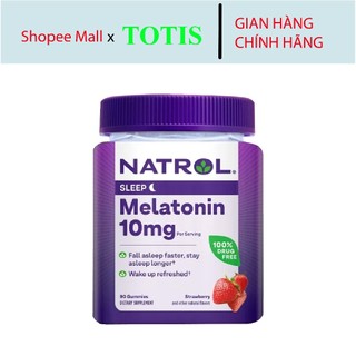 Kẹo ngủ Natrol Melatonin Gummies, hỗ trợ giấc ngủ 10mg 90v
