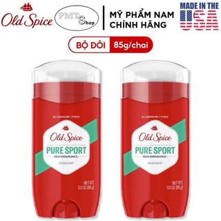 (NK Mỹ) Combo 2 Lăn khử mùi Old Spice Pure Sport 85g sáp xanh Made in USA