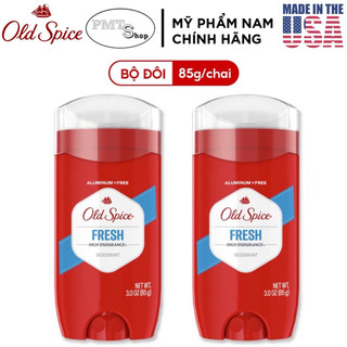 (NK Mỹ) Combo 2 Lăn khử mùi Old Spice Fresh 85g sáp xanh Made in USA