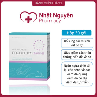 Men hỗ trợ viêm da Wellforce Probiotic AAP-2 - Giúp cải thiện các vấn đề về da   Hộp 30 gói   