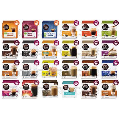 Cà Phê Viên Nén Dolce Gusto, Viên Nén Cafe Dùng Cho Máy Viên Nén Dolce Gusto, Hộp 12 Viên, Đủ Vị, Be