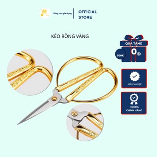 Kéo Cán Vàng Họa Rồng Phượng Tinh Tế Mta-Mart Sắc, Bén, Dễ Vệ Sinh