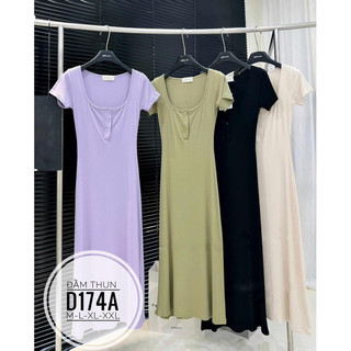 BIGSIZE Đầm Thun body dáng dài D174A