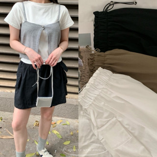 Zinnia/Chân váy thô gió túi hộp năng động 2259