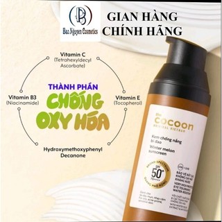  Kem Chống Nắng Chính Hãng Bí Đao Cocoon Quang phổ Rộng SPF50+  PA ++++ 50ml 