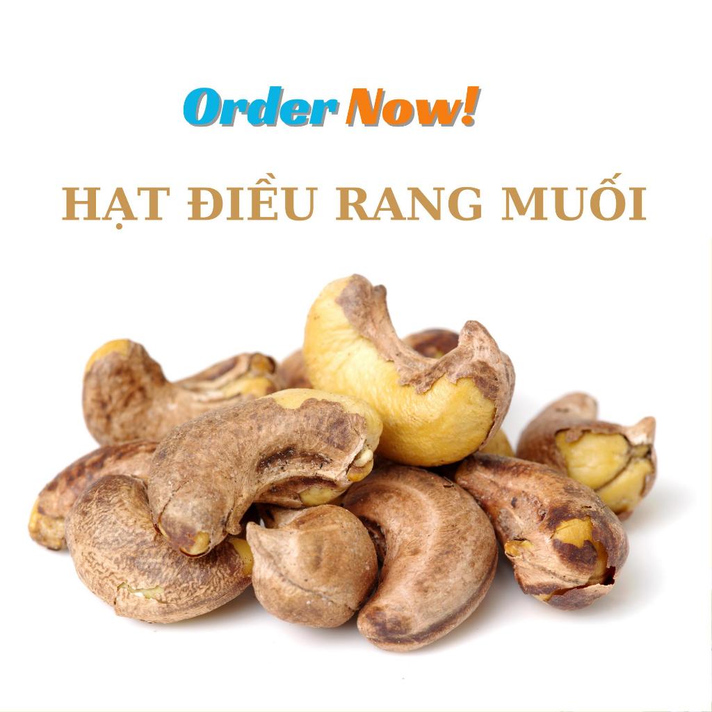 500GRAM HẠT ĐIỀU RANG MUỐI NGUYÊN LỤA  BÌNH PHƯỚC 400-450 HẠT