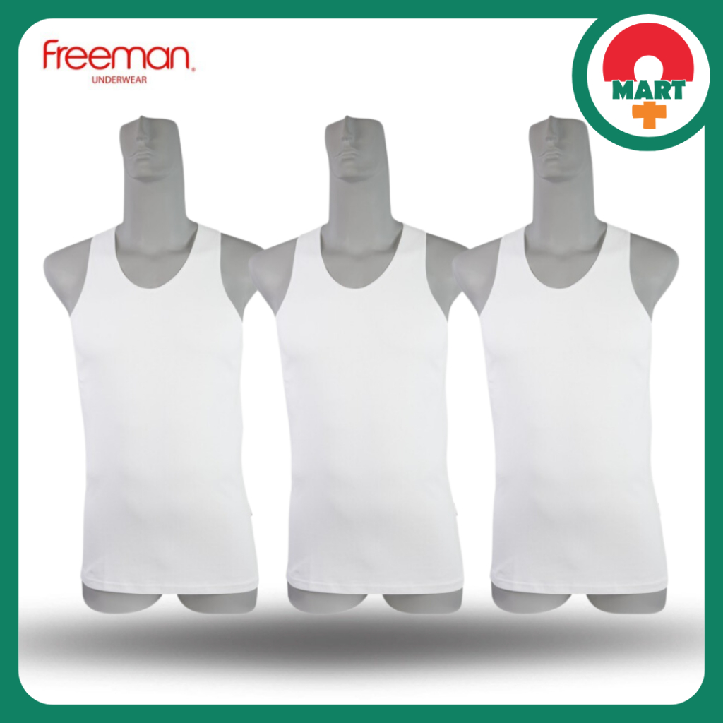 [Combo 3] Áo thun ba lỗ nam Freeman ASF207 - Viền áo mỏng - Chất liệu cotton