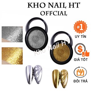 Bột tráng gương vàng bạc siêu sáng kèm cọ tán