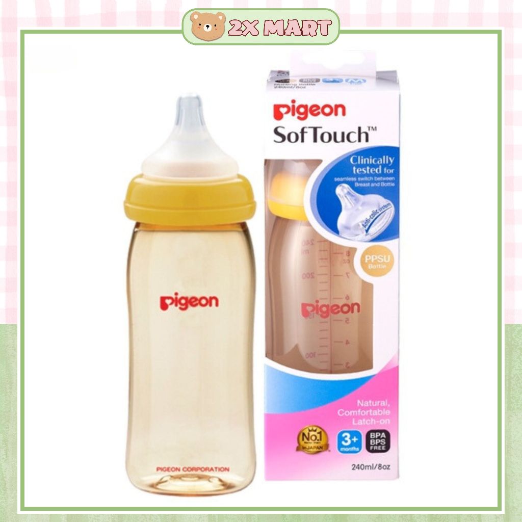 Bình sữa Pigeon PPSU Plus 240ml