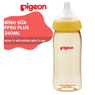 Bình sữa Pigeon PPSU Plus 240ml
