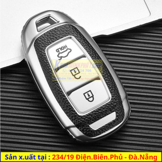 Bao da nhựa TPU chìa khoá TPU xe Hyundai Kona Accent Santafe 2019 2020