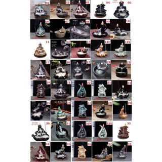 ( Bán Sỉ ) Thác Khói Nụ Trầm Hương - Lư Xông Trầm Đốt Nhang Đồ Thờ Phong Thủy Phật Giáo Bằng Gốm Sứ Cao Cấp