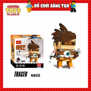 Xếp hình BrickHeadz Overwatch Lena Oxton Tracer - Đồ Chơi Lắp Ghép Sáng Tạo - DECOOL 6852