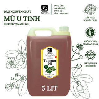 5 Lit Dầu Mù U Xanh - Dầu Mù U Vàng - Mù U Thô - Mù U Tinh 5 Lit - Unrefined Tamanu Oil - Raw Tamanu Oil 5 Lit SavonA