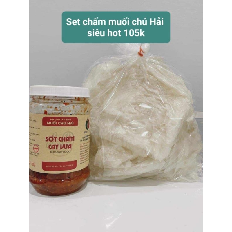 Set chấm sốt chú Hải cay vừa