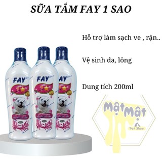 Sữa tắm diệt ve ghẻ, bọ chét, dưỡng lông, thơm lâu cho chó mèo -Fay 1 sao 200ml