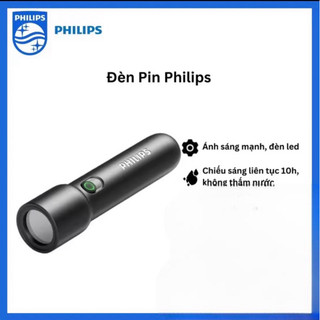 Đèn pin philips sfl1235 - sfl1236 cầm tay pin sạc 18650 tích hợp theo đèn