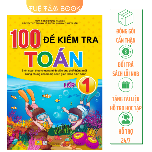 Sách - 100 đề kiểm tra Toán lớp 1