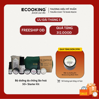 Bộ dưỡng da Ecooking 50+ Starter Kit Fragrance Free chống lão hoá cho dàn da dành cho U50+