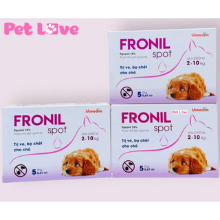 3 hộp Fronil Spot nhỏ gáy diệt ve, bọ chét chó (Vemedim, mẫu mới)