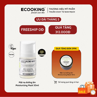 Mặt nạ dưỡng ẩm giúp làm đều màu và sáng da, cân bằng độ ẩm Moisturizing Mask 50ml Ecooking