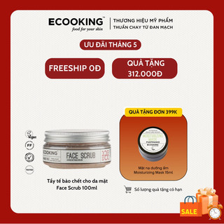 Tẩy tế bào chết da mặt giúp làm sạch và loại bỏ tế bào chết Face Scrub Fragrance Free 100ml Ecooking