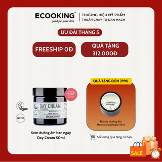 Kem dưỡng ẩm ban ngày Ecooking Day Cream 50ml nuôi dưỡng, làm mềm da, chống oxy hoá và các dấu hiệu tuổi tác