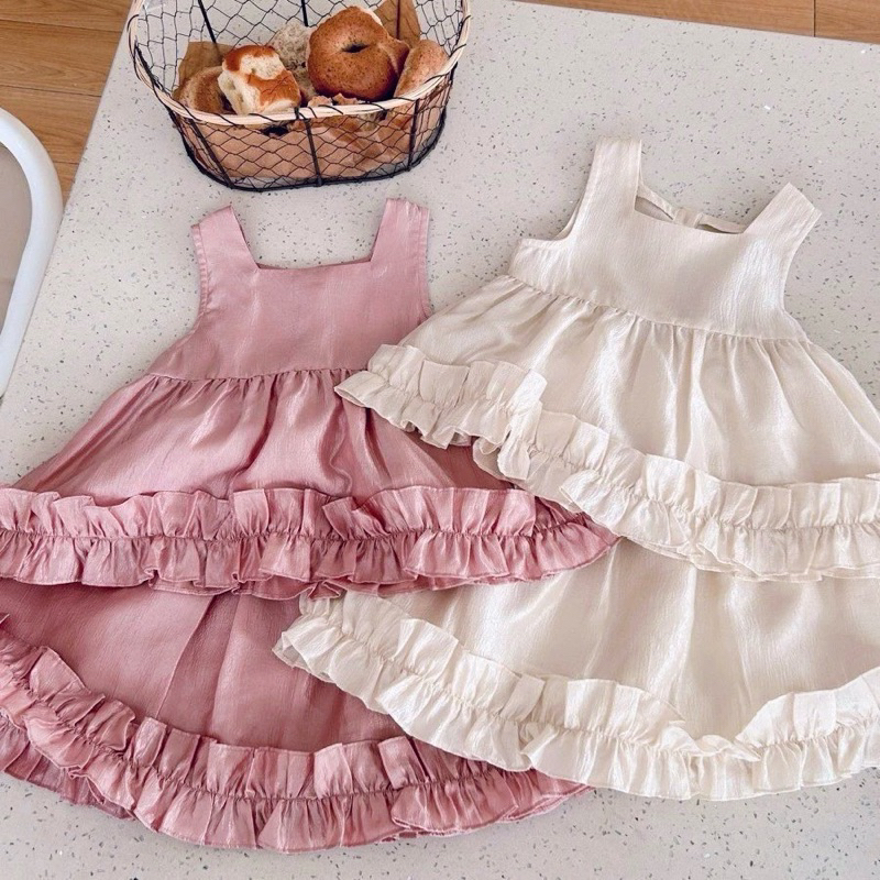 set rời lụa thô lụa bé gái 12-35kg