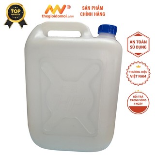 Can nhựa trắng chứa nước 20L, 30L đầy đủ số lít kích thước Hưng Long