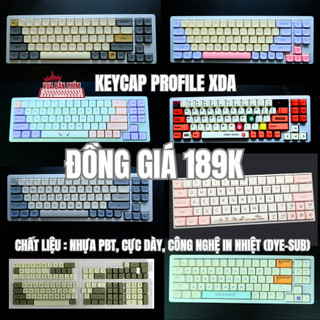 Bộ keycap nút bàn phím PBT profile XDA nhiều mẫu đẹp hàng cao cấp cao 9.5mm, phù hợp hầu hết các layout bàn phím cơ