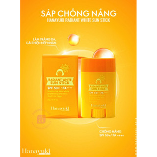 Sáp Chống Nắng Hanayuki – Radiant White Sun Stick - Thanh Lăn Chống Nắng Hanayuki - Kem Chống Nắng Hanayuki