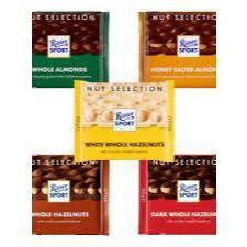 Ritter Sport 100g, Các loại socola